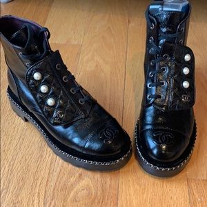 Chanel boot gently used